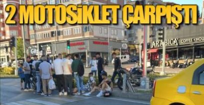 EREĞLİ'DE 2 MOTOSİKLET ÇARPIŞTI !