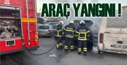 EREĞLİ'DE ARAÇ YANGINI !