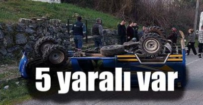 EREĞLİ'DEKİ KAZADA 5 YARALI VAR !