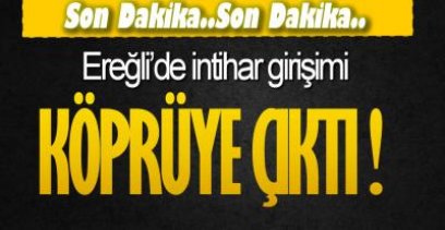 EREĞLİ SAHİLİNDE İNTİHAR GİRİŞİMİ !