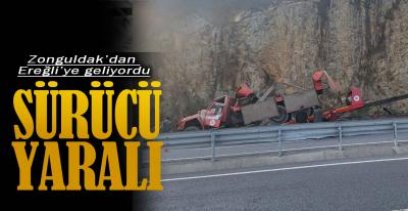 EREĞLİ -ZONGULDAK YOLUNDA KAZA !