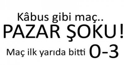İÇ SAHADA ŞOK YENİLGİ  : 0-3