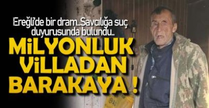 MİLYONLUK VİLLADAN BARAKAYA !