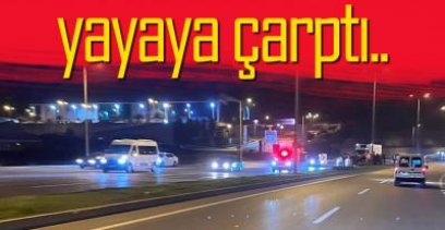 OTOBÜSTEN İNDİ OTOMOBİL ÇARPTI !