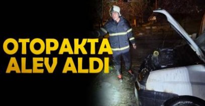 OTOPARKTA ARAÇ YANGINI !