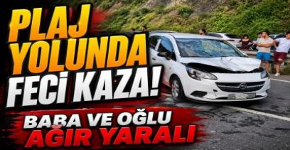 PLAJLAR BÖLGESİNDE FECİ KAZA !