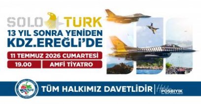 SOLO TÜRK 11 TEMMUZ\'DA EREĞLİ\'DE !