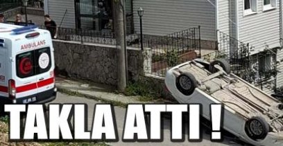 TAKLA ATTI,SÜRÜCÜ YARALI !