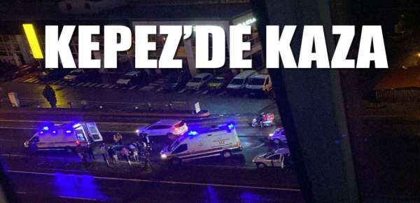 MOTOSİKLET YAYAYA ÇARPTI !