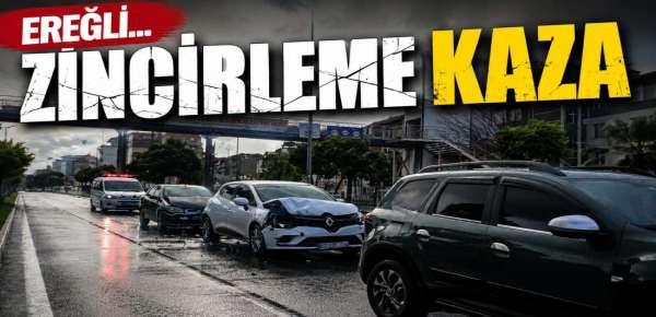 ZİNCİRLEME KAZA ; 1 YARALI !